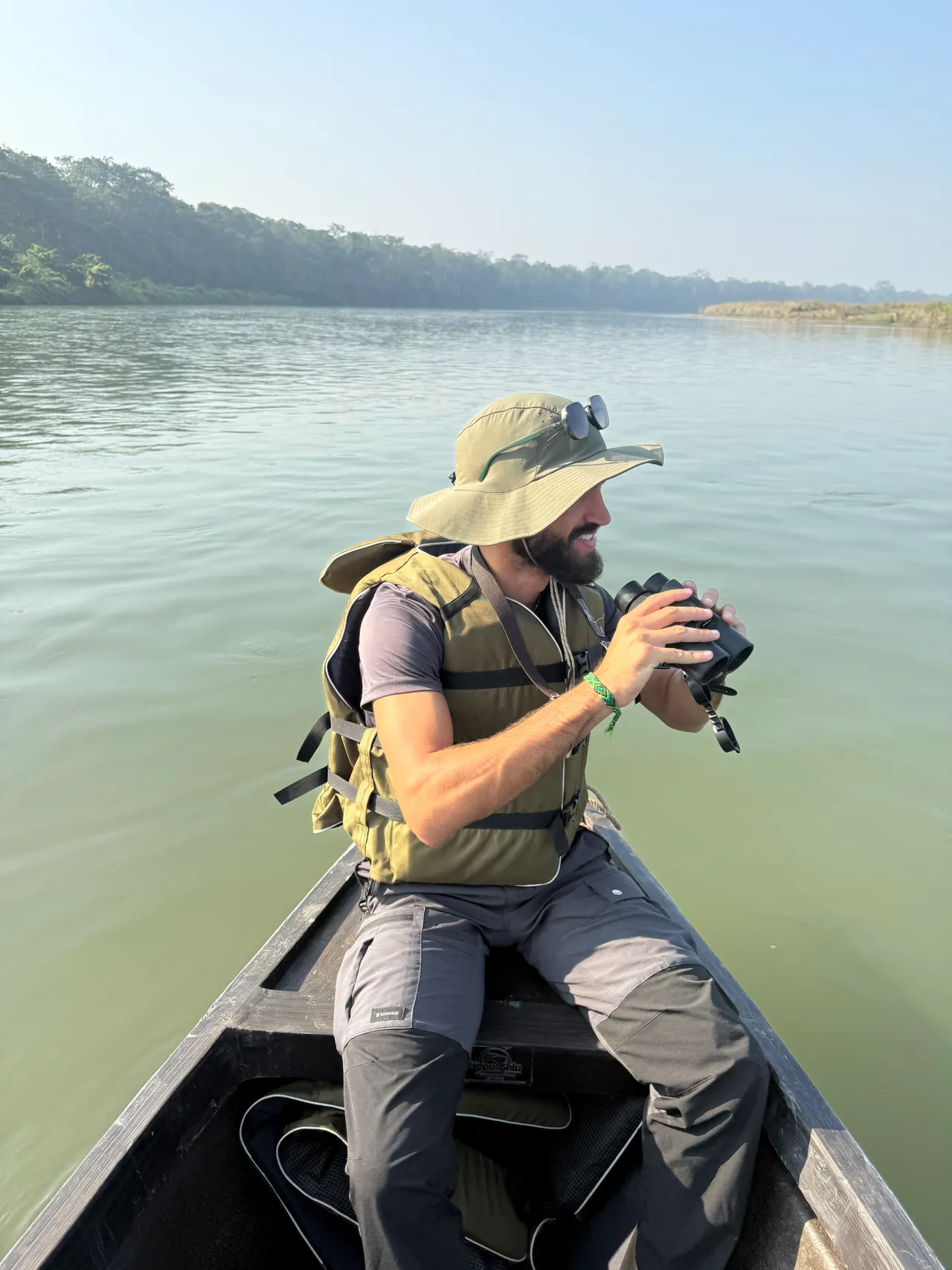 Annapurna Base Camp — crossing glacial waters by boat